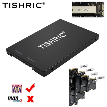 TISHRIC M. 2 NGFF SSD MSATA de Protocolo Para Sata 22Pin Adaptador M. 2 SSD Caso De 2,5