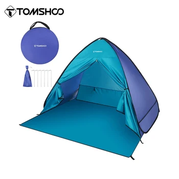 TOMSHOO Pop-Up da Tenda 3-4 Pessoa Outdoor Camping Praia Tenda de Viagem Leve Exterior, Praia, Sombra, Sol Abrigo Tenda Copa Cabana