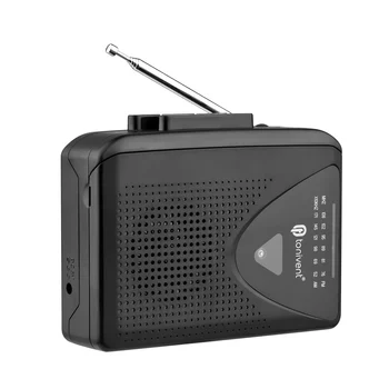 TONIVENT TON009 Portátil, Leitor de Cassete Rádio AM/ FM Auto Reverse Auto Stop Mini Estéreo Leitor de cassetes com 3,5 mm para Fone de ouvido