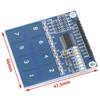 TTP226 8 Canais Digital Capacitivo Interruptor do Sensor de Toque Módulo Para Arduino