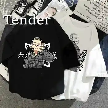 Tóquio Revengers T-Shirt das Mulheres do Sul Terano Gráfica Tees Anime T-shirt Feminina Verão Hip Hop Camiseta Meninas Japão Mangá Topo