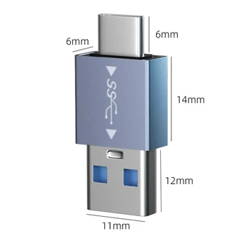 Universal Adaptador OTG USB C Tipo C Masculino para Micro USB C Femable Conversor Para Samsung S20 S21 S10 Xiaomi Huawei USBC