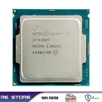 Usado Intel Core i3-6300T i3 6300T 3.3 GHz Dual-Core, Quad-Thread da CPU Processador de 4M 35W LGA 1151