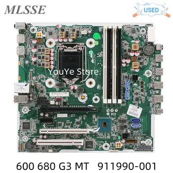 Usado Para HP ProDesk 600 680 G3 MT Desktop Motherboard 911990-001 911990-601 901195-001 DDR4 100% Testado Navio Rápido