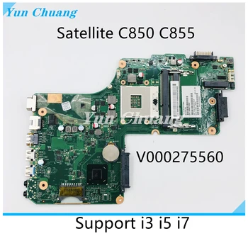 V000275560 V000275490 Para TOSHIBA Satellite C850 C855 L850 L855 Laptop placa-Mãe 6050A2541801-MB-A02 SLJ8E HM76 DDR3 placa-mãe