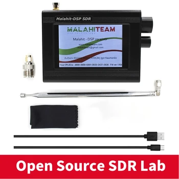 V1.10-50K-2Ghz de Malaquita da SDR de Rádio Actualização de Software Malahit DSP SDR/Receptor de 3,5
