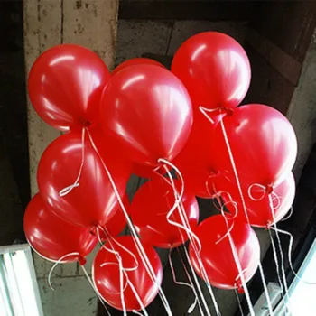 Venda quente 10Pcs/lot Multi Cores De 10 Polegadas Vermelho de Látex de Casamento Balões de Hélio, o Dia dos Namorados Festa de Aniversário, Balões Infláveis