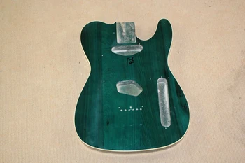 Vendas de fábrica de guitarra elétrica de corpo, cinzas, verdes, pode ser personalizado.