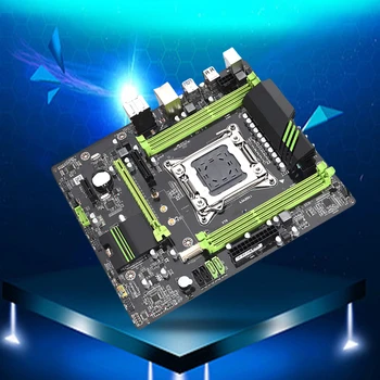 X79 placa-Mãe do Computador ATX 4 DDR3 de Memória de 64 GB placa-Mãe NIC Gigabit LGA2011 CPU SATA3.1 2.0 M. 2 NVME Interface