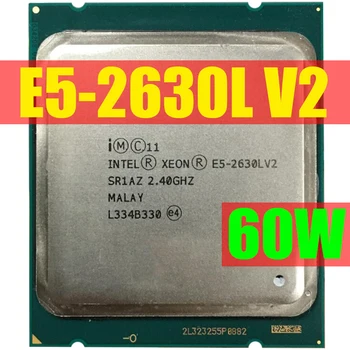 Xeon E5 2630L V2 SR1AZ 2.4 GHz Seis Servidor de Núcleo do processador LGA 2011 CPU 2630lv2 X79 memória DDR3 D3 placa principal Plataforma Para o kit Intel xeon