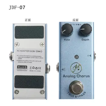 YOUZI JDF-7 Guitarra Elétrica Efetor Analog Chorus, Equalizador com Luz Led