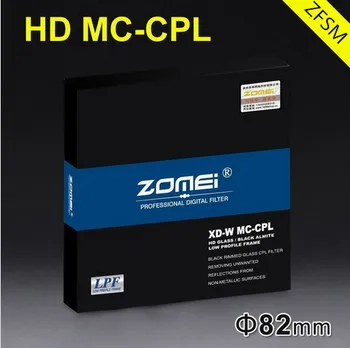 Zomei 82mm HD CPL Filtro Polarizador Slim Pro HD 18 Camada MC Filtro Polarizador Circular para Canon Nikon Sony Pentax Lente Leica