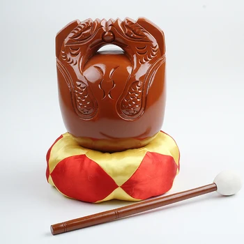 alta qualidade de madeira de cânfora Budista zen leigos instrumento musical Budismo peixe de madeira templo de shaolin monge muyu