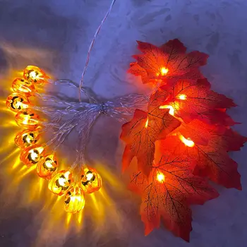 led de abóbora espírito bastão de forma criativa luz cadeia de halloween banquete pátio de ajuste atmosfera de luz pequena cadeia