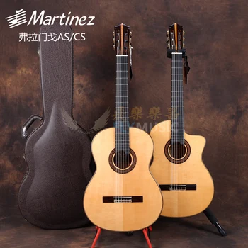 martinez MFG-COMO profissional de violão Flamenco, Flamenco guitarra clássica com fishman 301 EQ clássica, guitarra eléctrica