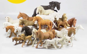 pvc figura Genuíno modelo de simulação de brinquedo cavalos brancos para DIY 1000G
