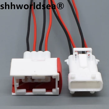 shhworldsea de 3,5 mm de 4 Pinos s Sensor de Oxigênio Conectores de fios do Fio Elétrico Conector Plug 185001/144998