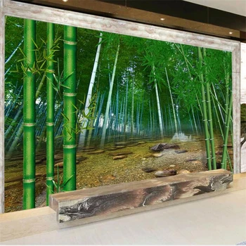 wellyu Personalizado grandes murais de moda da melhoria home HD floresta de bambu PLANO de fundo de parede papel de parede papel de parede