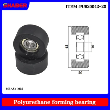 【SHABER】fonte da Fábrica de poliuretano formado rolamento PU620042-20glue revestido de rolamento da polia de guia de roda